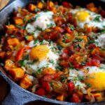 sweet potato hash with eggs