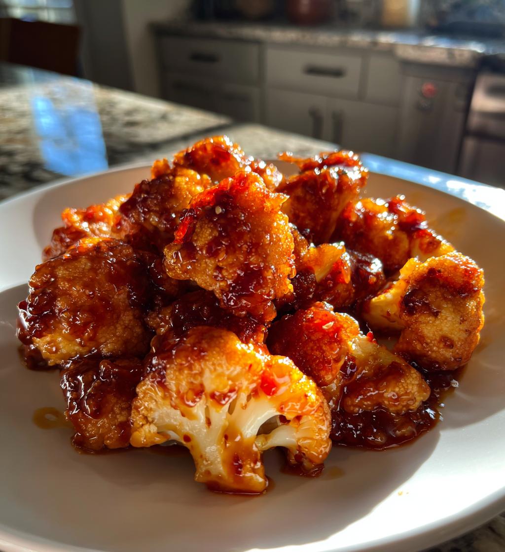 sweet sour cauliflower - detail 1