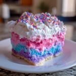 unicorn poke cake