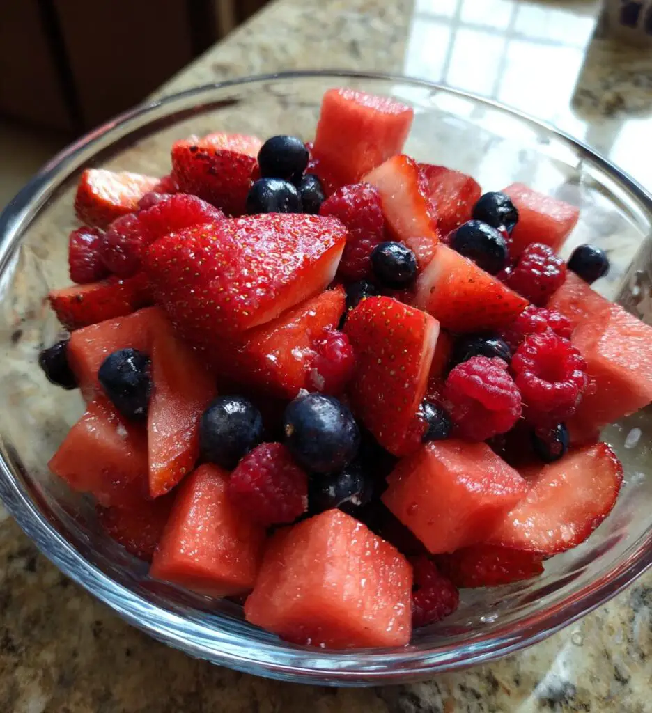 watermelon berry fruit salad