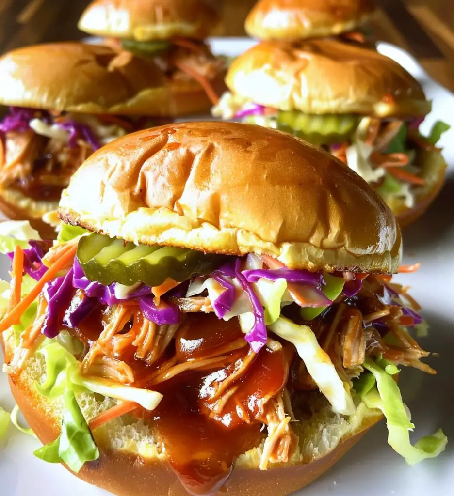 BBQ Chicken Sliders