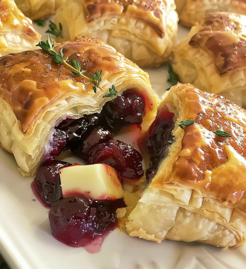Baked Cranberry Brie Bites - detail 1