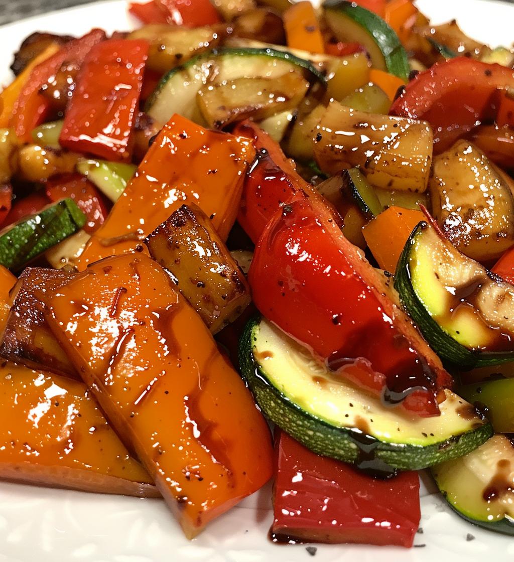 Balsamic Roasted Vegetables - detail 1