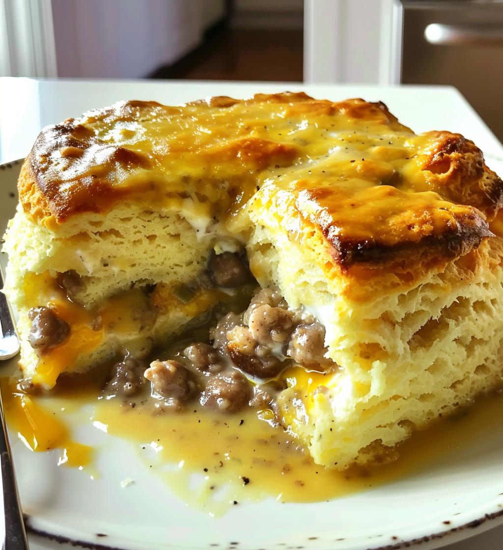 Biscuits & Gravy Breakfast Casserole - detail 1