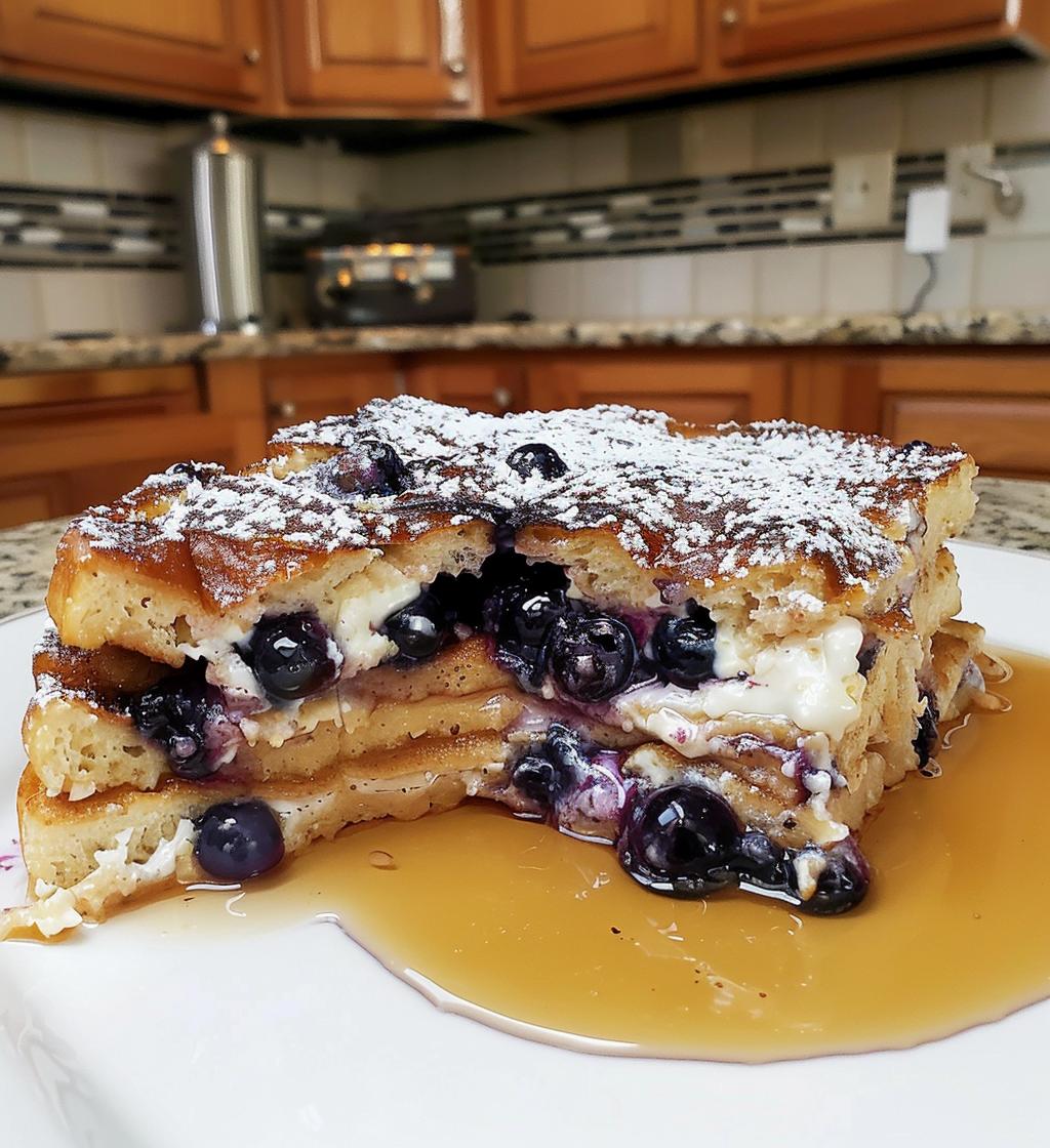 Blueberry Cream Cheese French Toast Casserole - detail 1