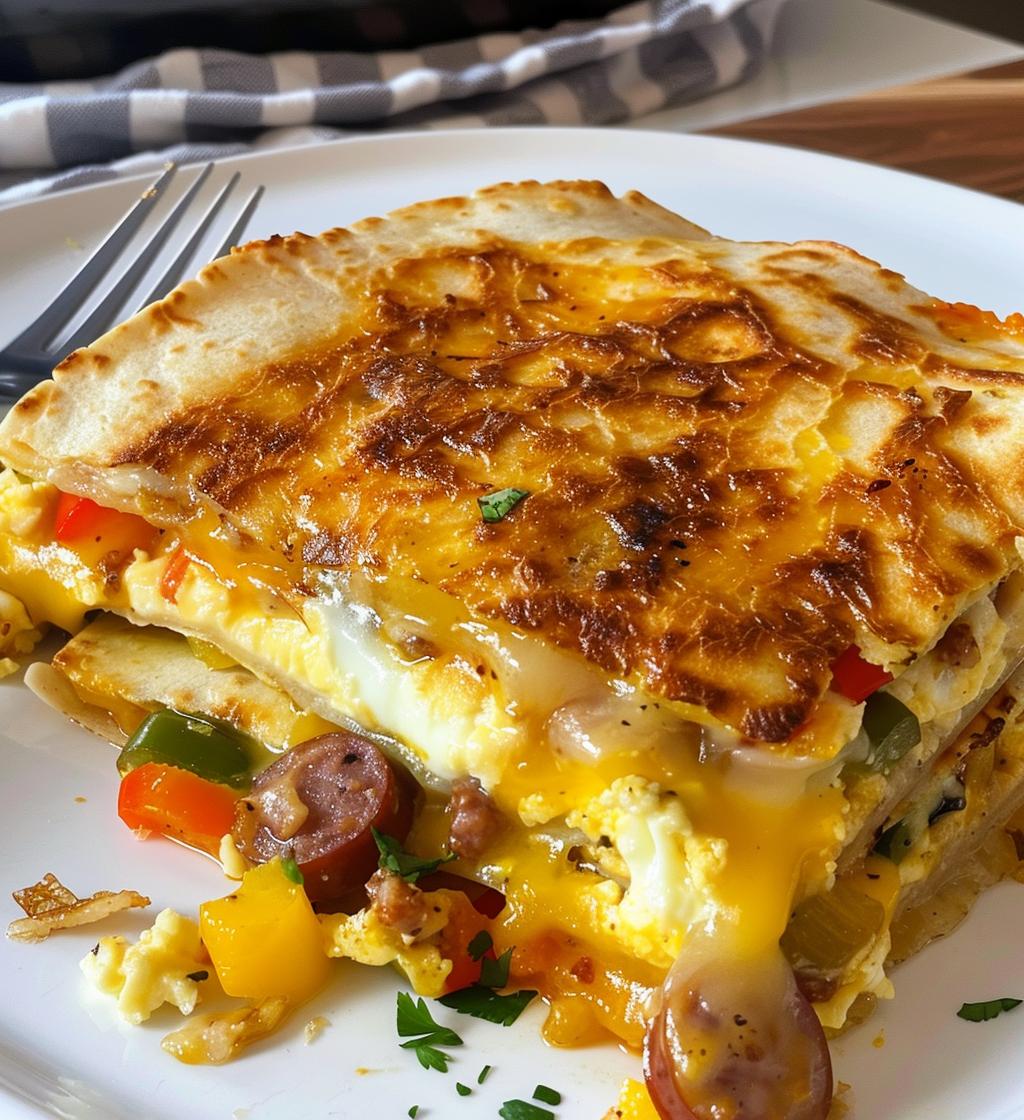 Breakfast Quesadilla Casserole - detail 1