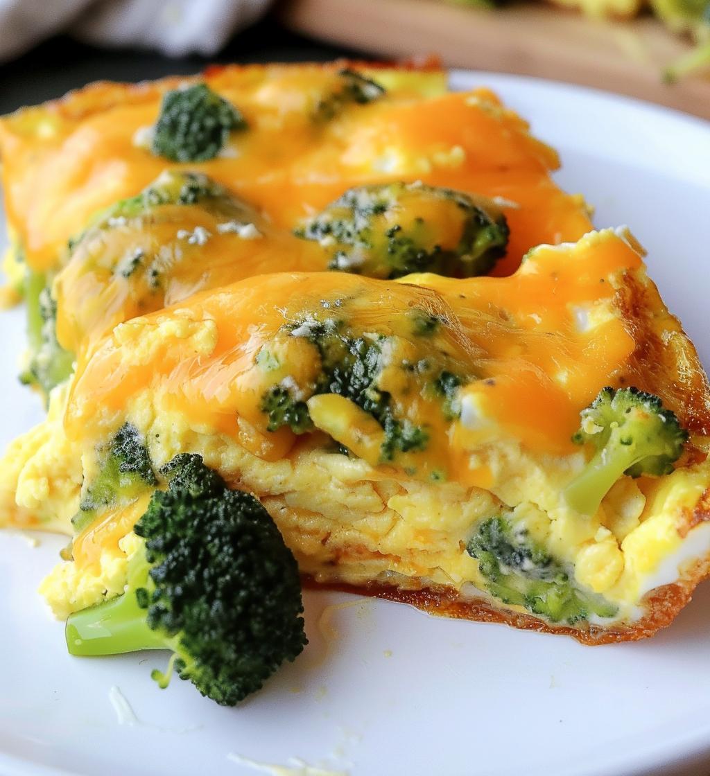 Broccoli Cheddar Egg Casserole - detail 1
