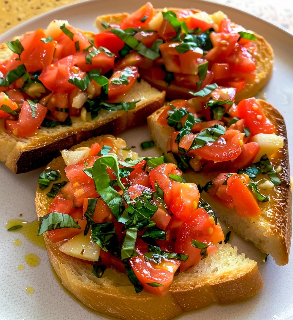 Bruschetta with Tomato & Basil - detail 1