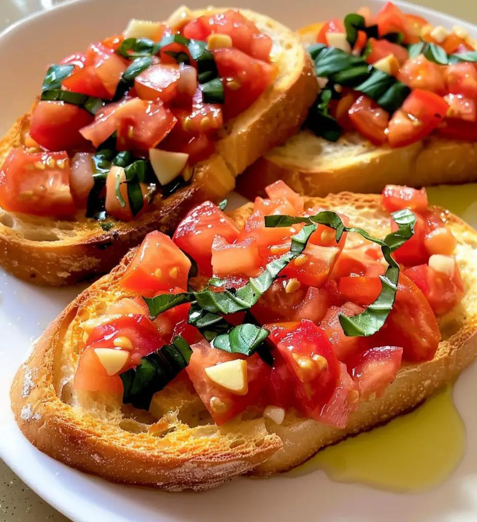 Bruschetta with Tomato & Basil