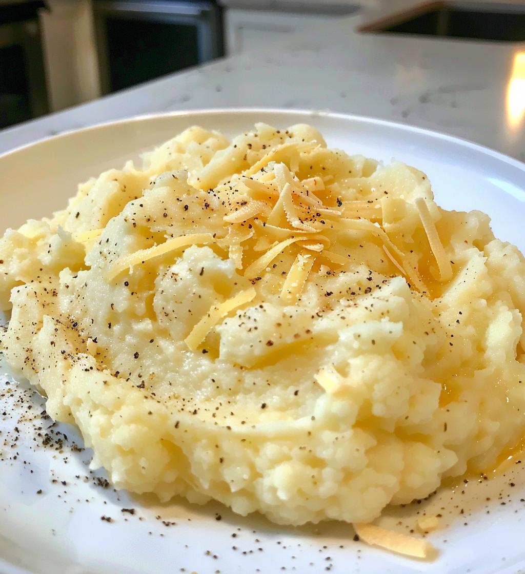 Cheddar Garlic Mashed Cauliflower - detail 1