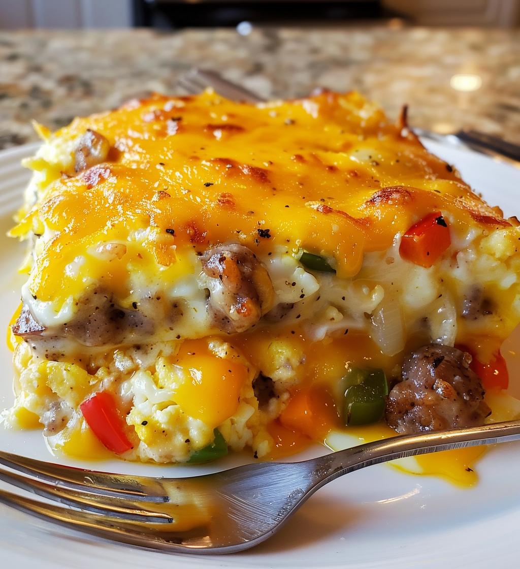 Cheesy Sausage & Egg Breakfast Casserole - detail 1