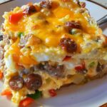 Cheesy Sausage & Egg Breakfast Casserole