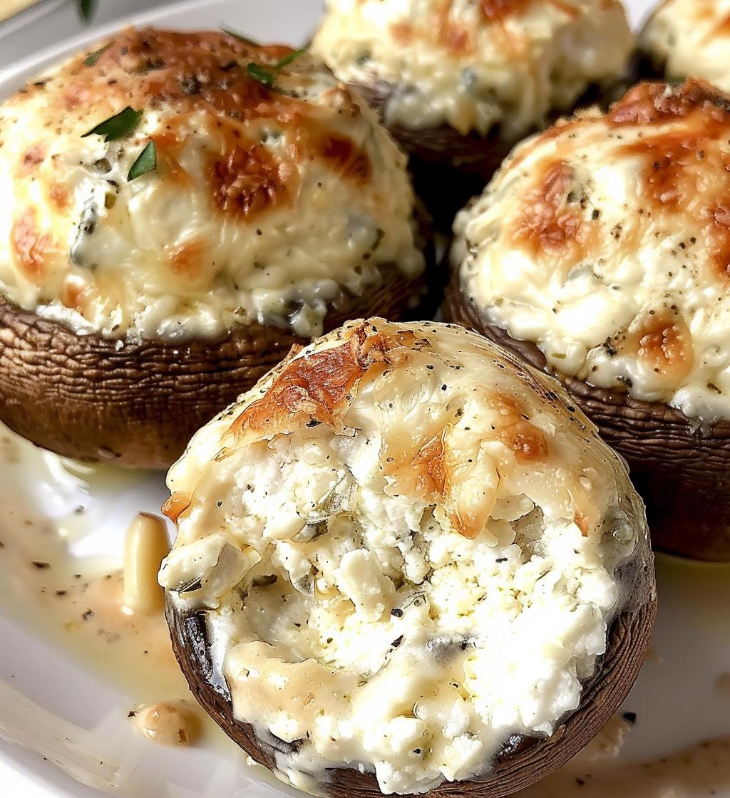 Cheesy Stuffed Mushrooms