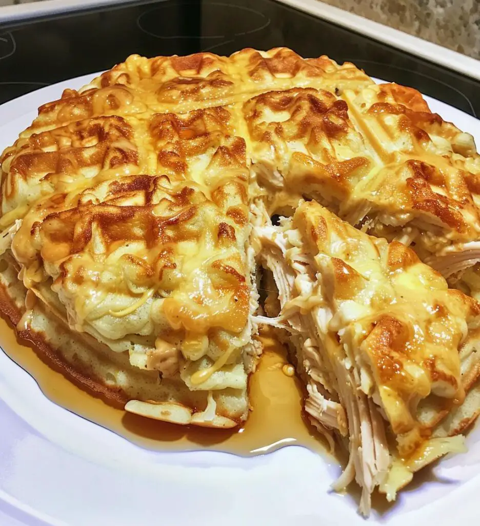 Chicken & Waffles Breakfast Bake