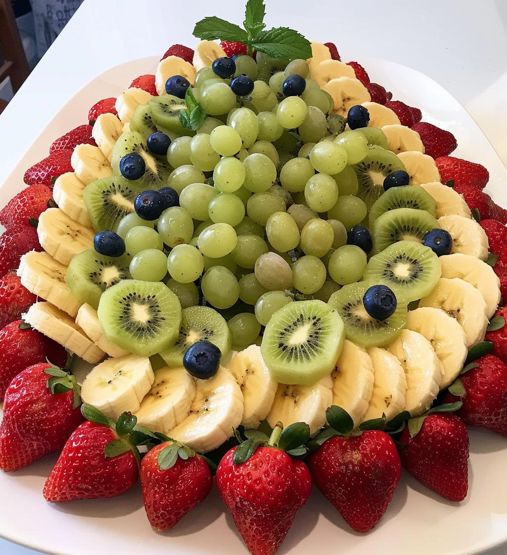 Christmas Tree Fruit Platter (healthy option) - detail 1