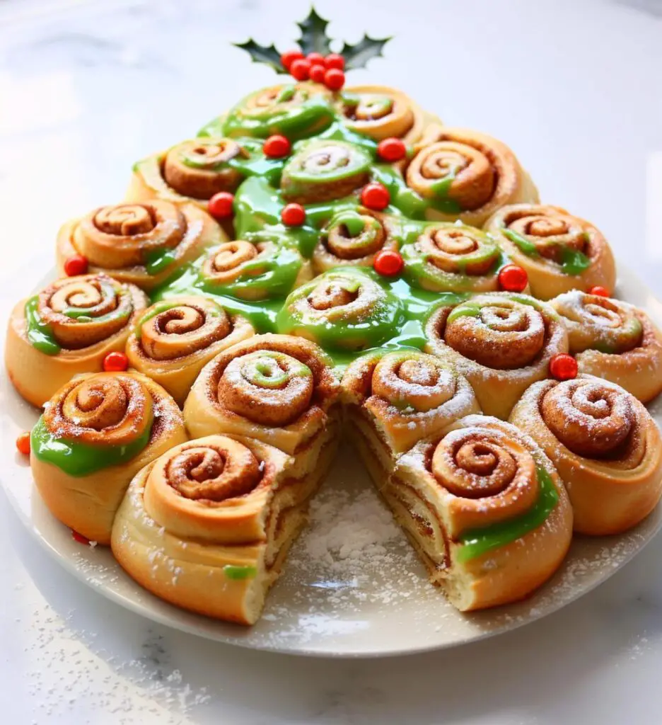 Cinnamon Roll Christmas Tree