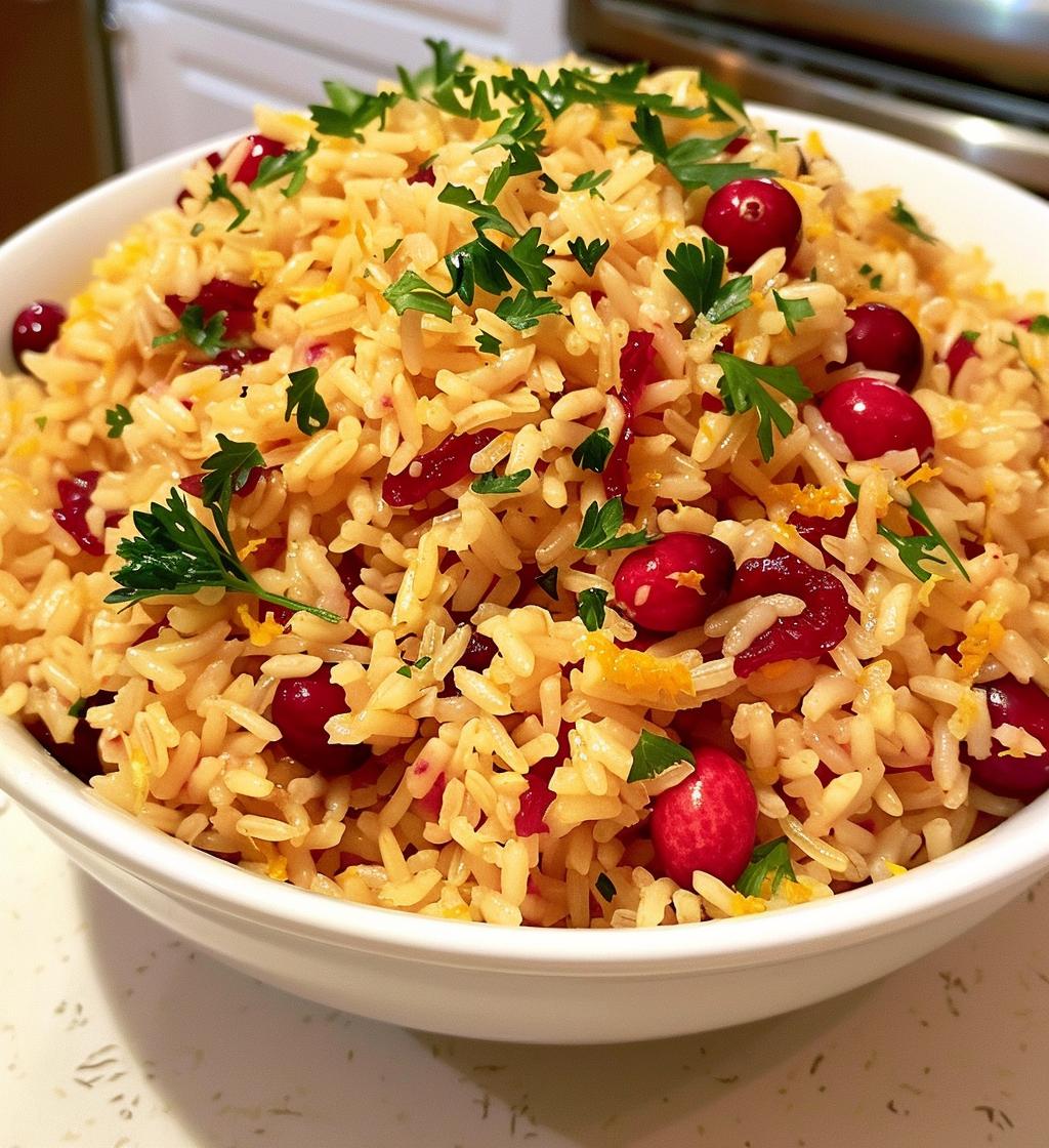 Cranberry Orange Rice Pilaf - detail 1