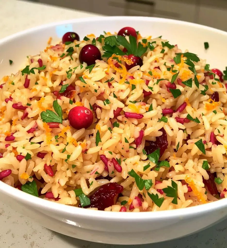 Cranberry Orange Rice Pilaf