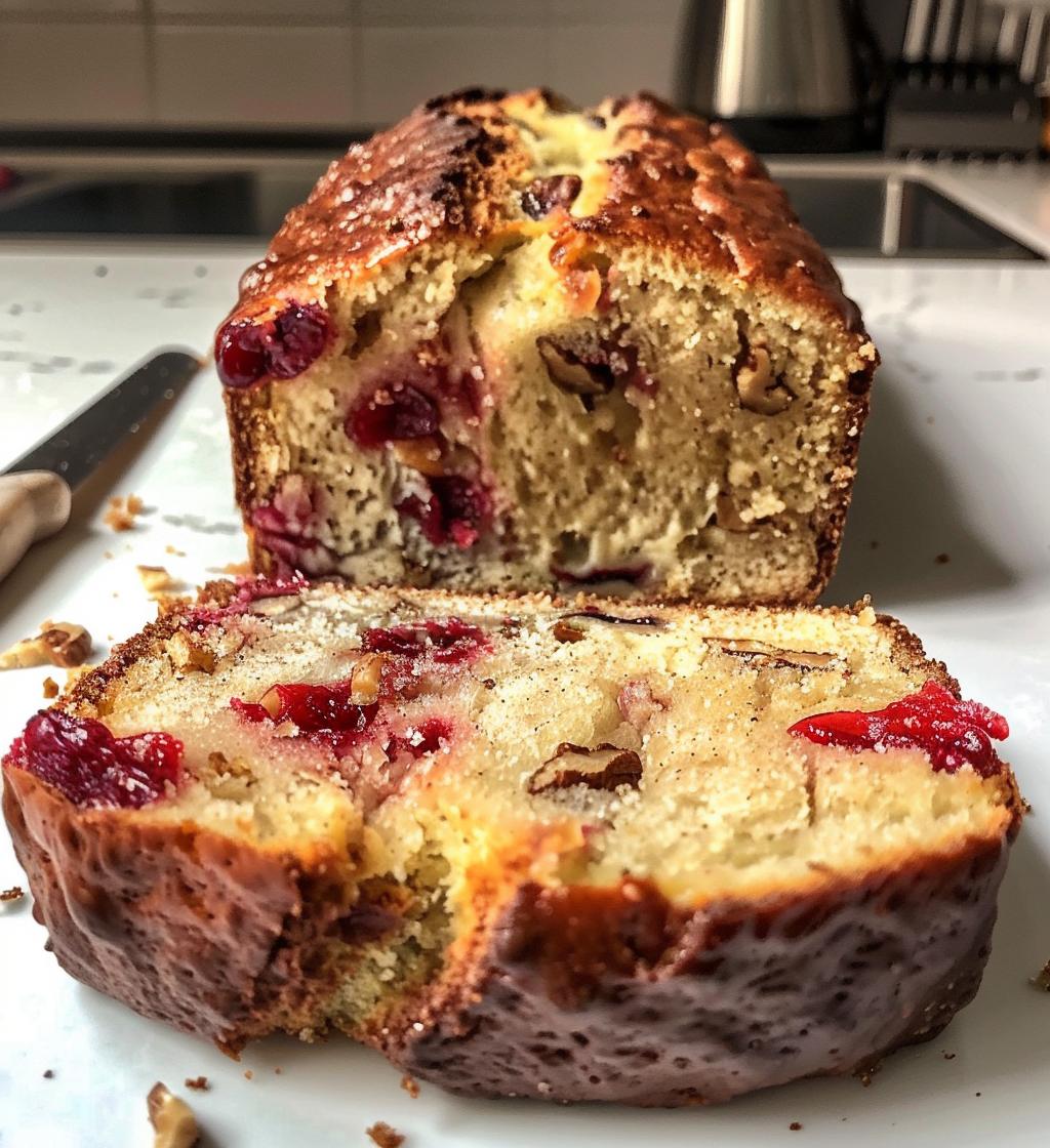 Cranberry Walnut Bread - detail 1