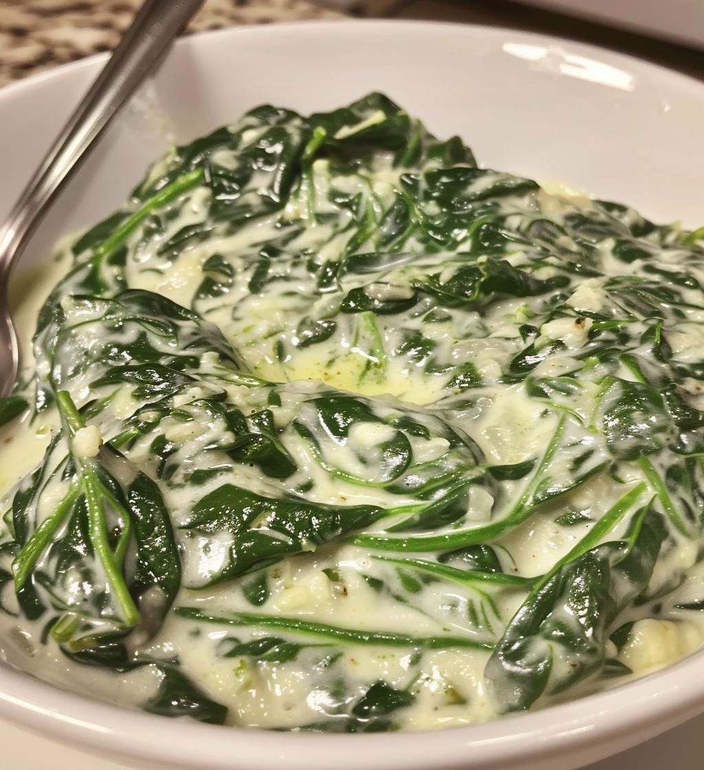Creamed Spinach - detail 1