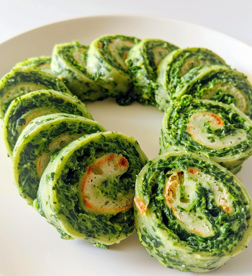 Creamy Spinach Parmesan Pinwheels - detail 1