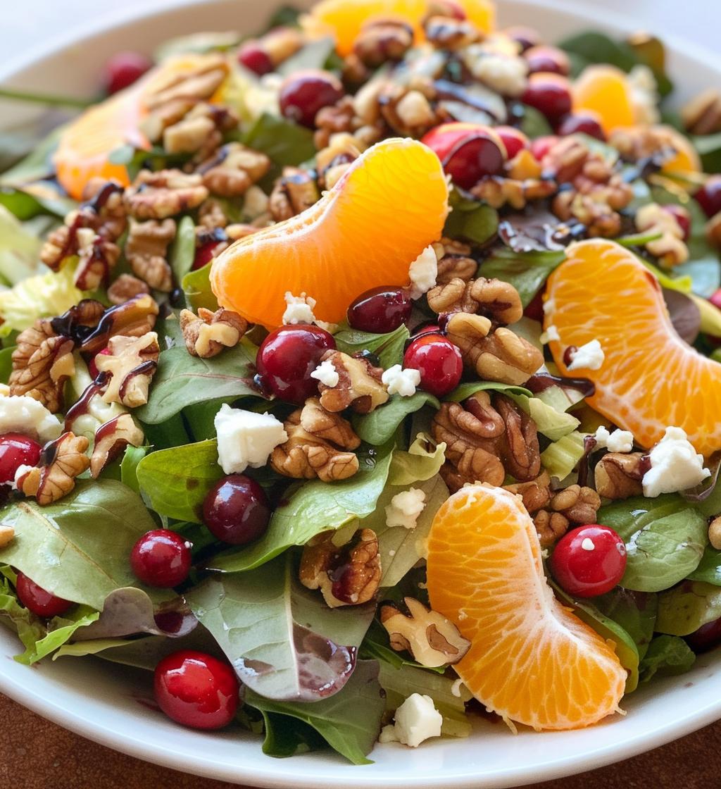 Festive Orange & Cranberry Salad - detail 1