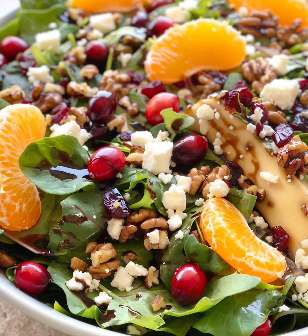 Festive Orange & Cranberry Salad
