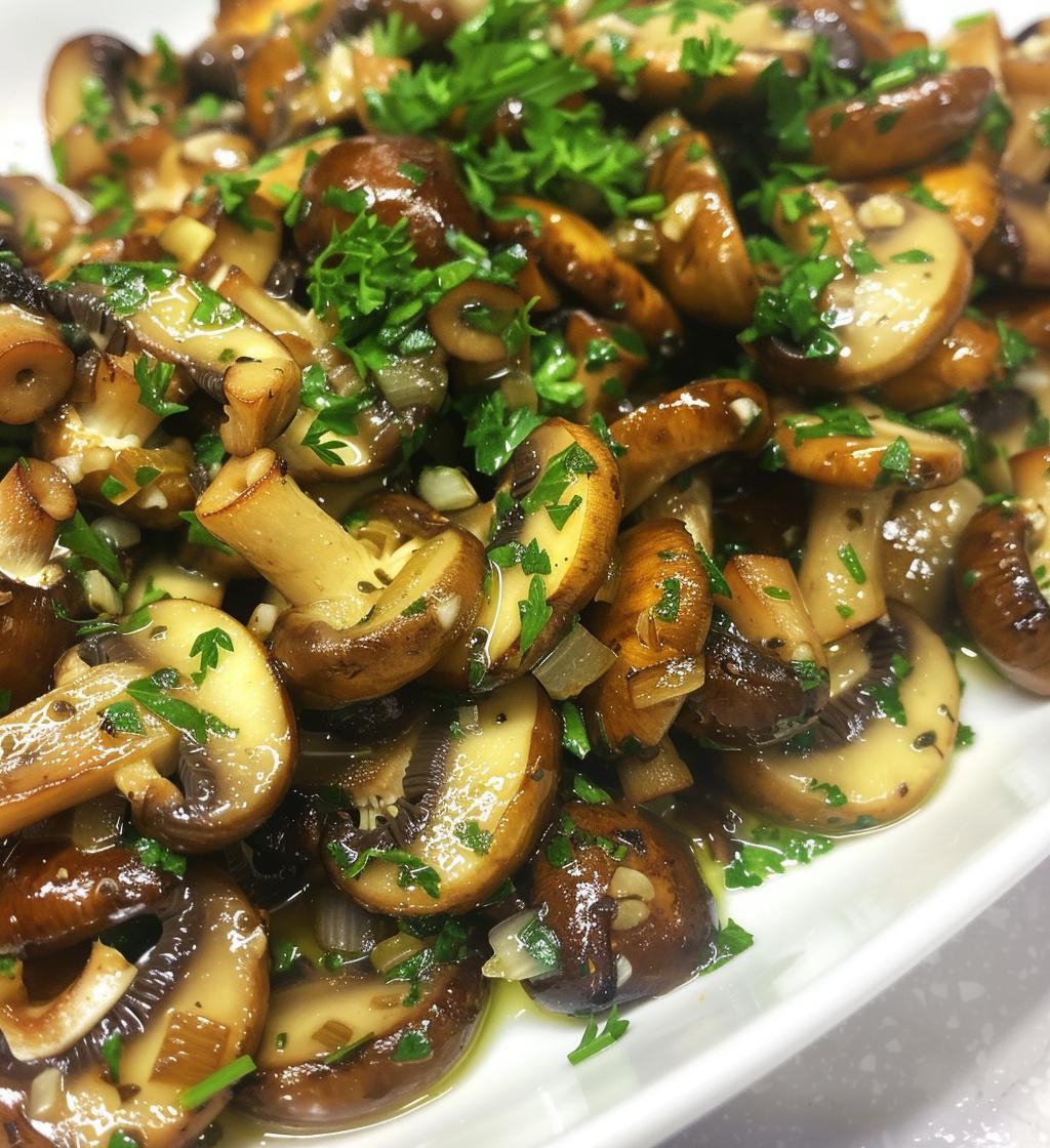 Garlic Herb Mushrooms - detail 1