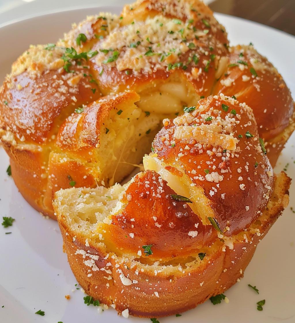 Garlic Parmesan Pull-Apart Bread