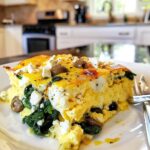 Greek Egg Casserole (Feta, Olives, Spinach)