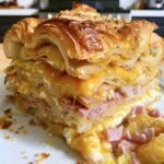 Ham & Cheese Croissant Bake