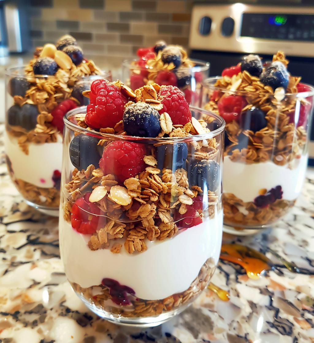 Holiday Granola Yogurt Parfaits - detail 1
