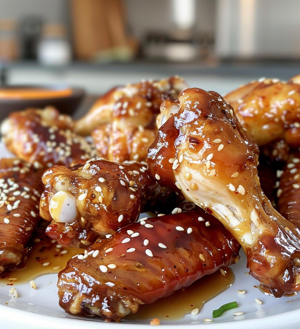 Honey Garlic Chicken Wings - detail 1