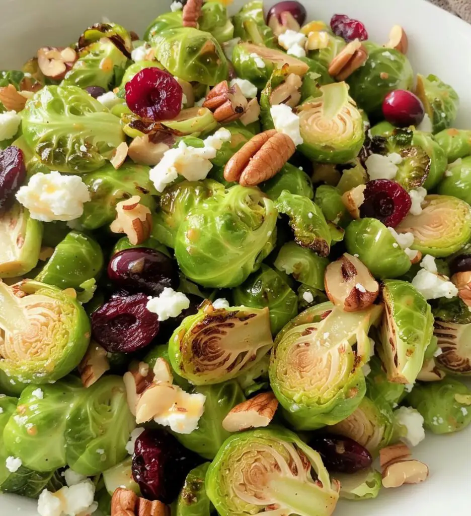 Honey Mustard Brussels Sprouts Salad