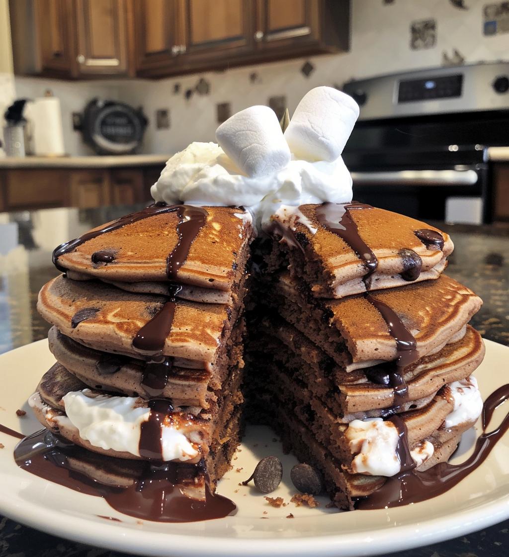 Hot Cocoa Pancakes - detail 1