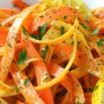 Maple Citrus Carrot Ribbon Salad