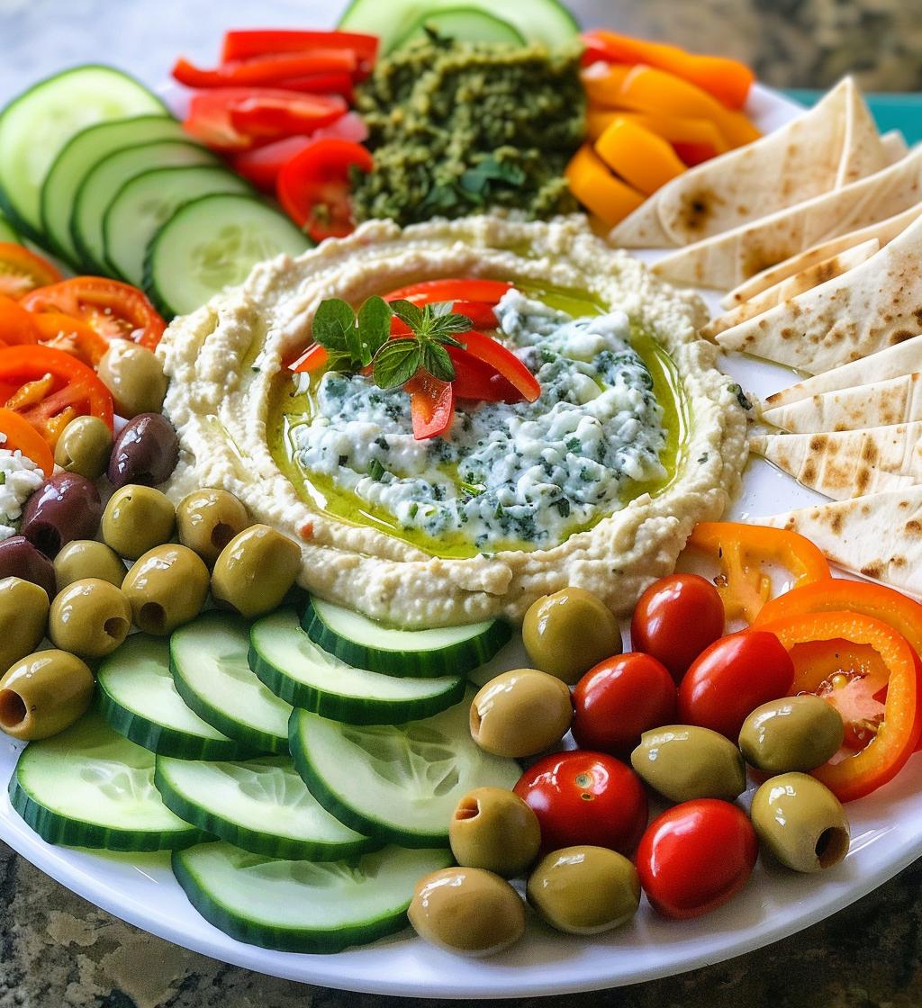 Mediterranean Hummus Platter - detail 1