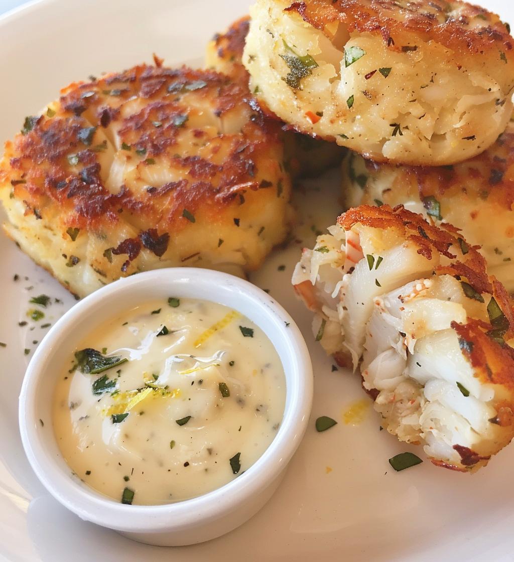 Mini Crab Cakes with Lemon Aioli - detail 1