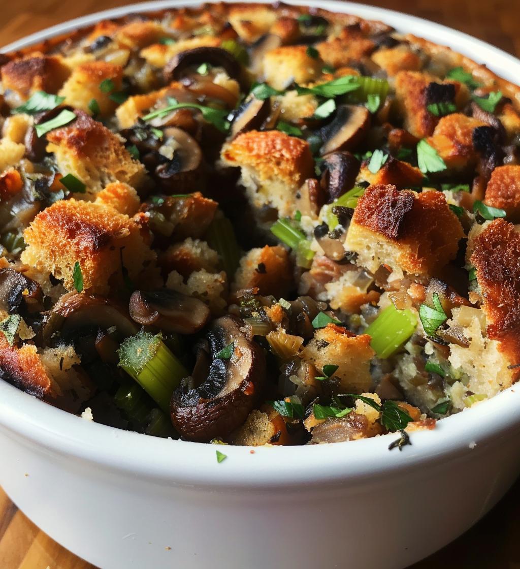 Mushroom Herb Stuffing - detail 1