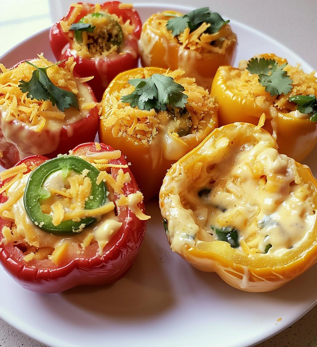 Nacho Cheese Stuffed Mini Peppers - detail 1