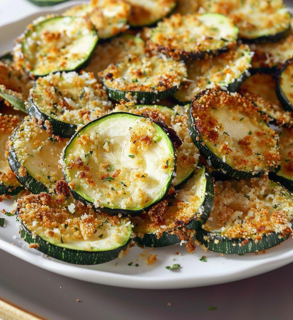 Parmesan Crusted Zucchini Chips