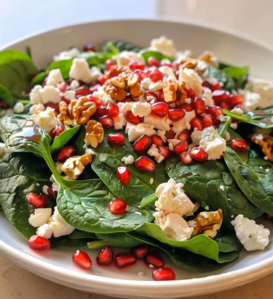 Pomegranate Spinach Salad