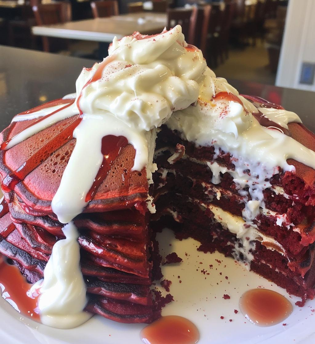 Red Velvet Pancakes