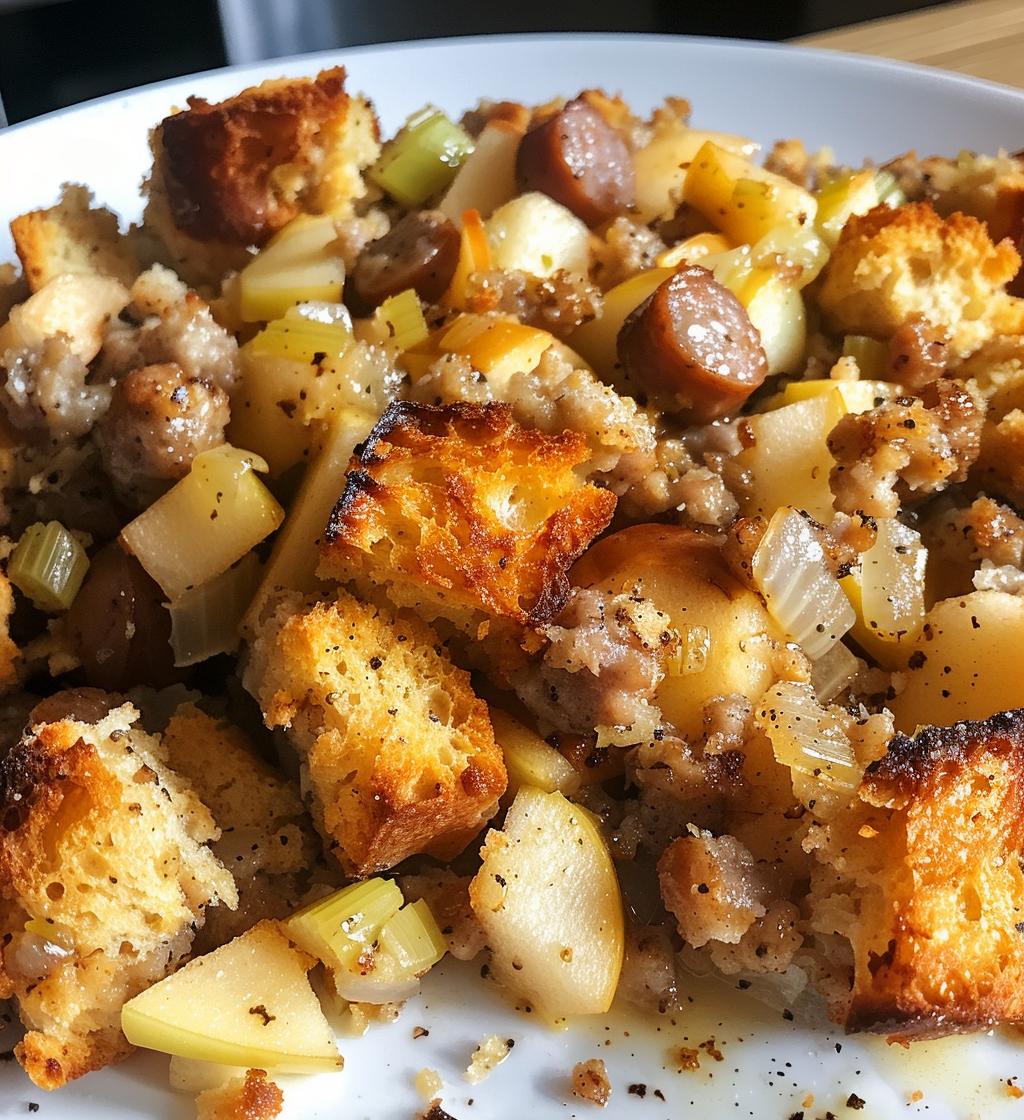 Sausage & Apple Stuffing (can be made without sausage) - detail 1