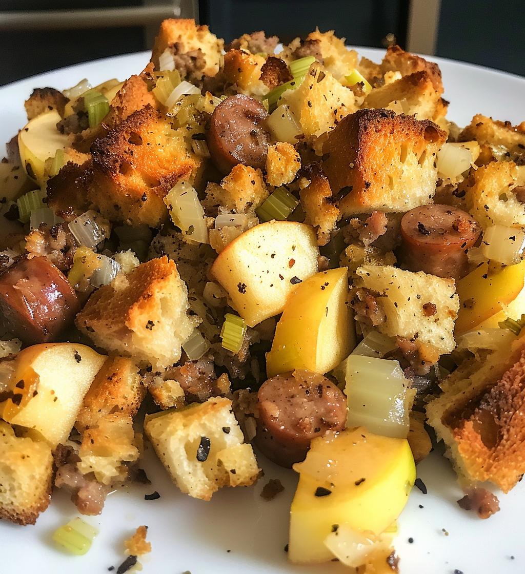 Sausage & Apple Stuffing (can be made without sausage)