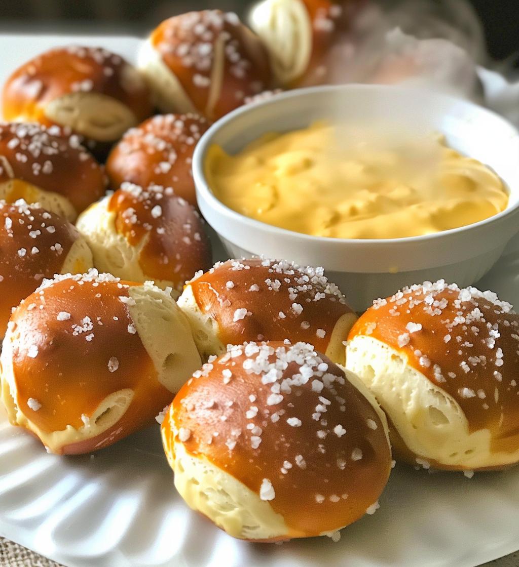Soft Pretzel Bites with Cheese Dip - detail 1
