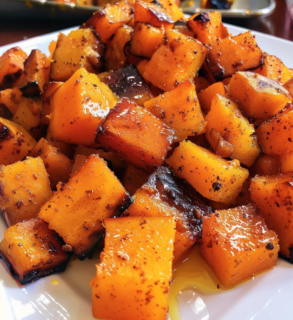 Sweet & Savory Roasted Butternut Squash
