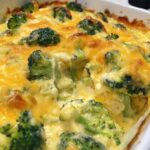 Three-Cheese Broccoli Bake