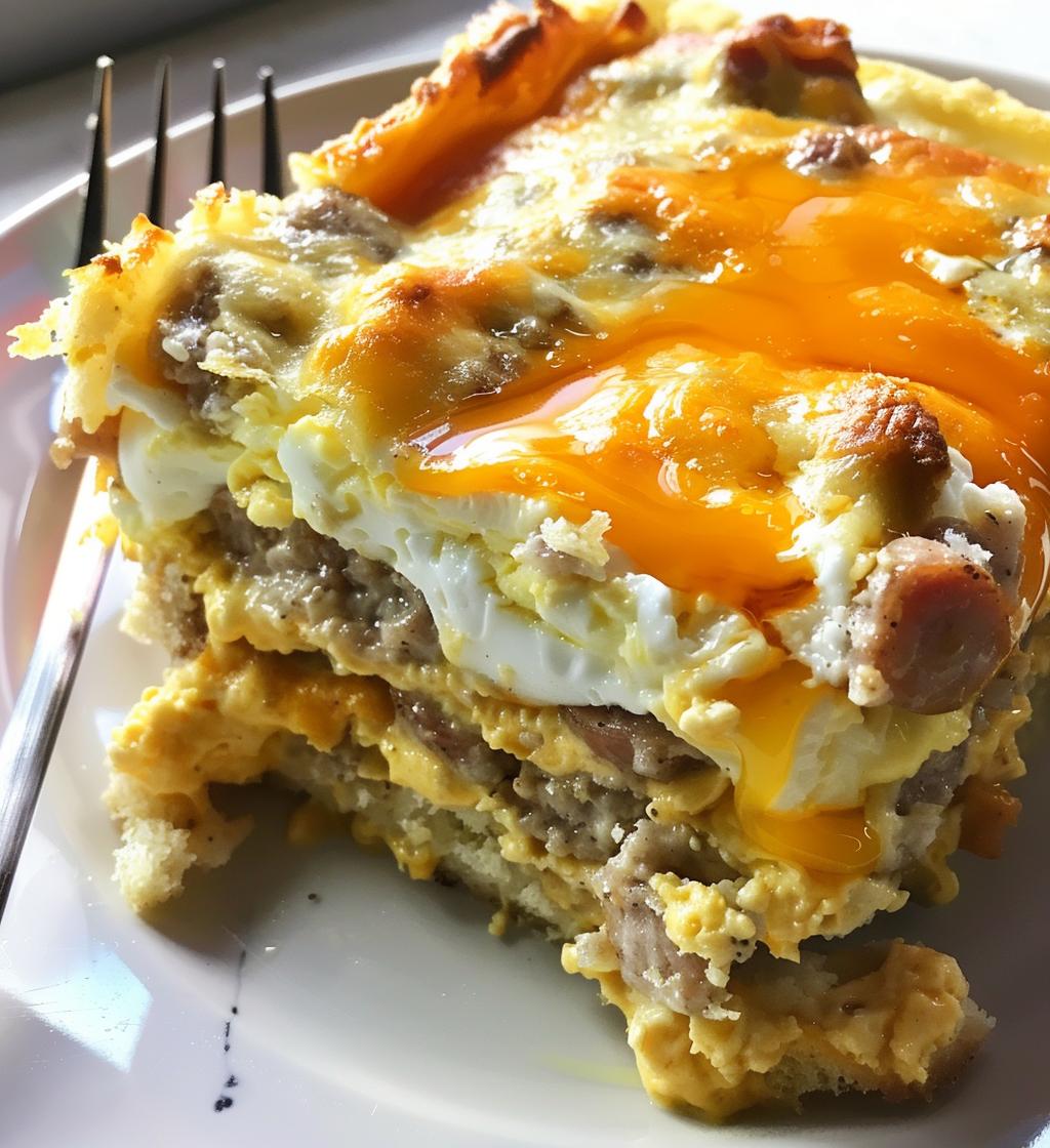 Turkey Sausage Breakfast Casserole - detail 1