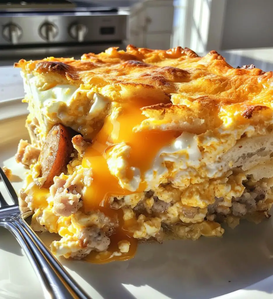 Turkey Sausage Breakfast Casserole